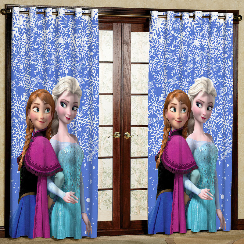 پرده مدل السا و آنا هازان پانچی کد 4465 سایز 140x200 سانتی متر