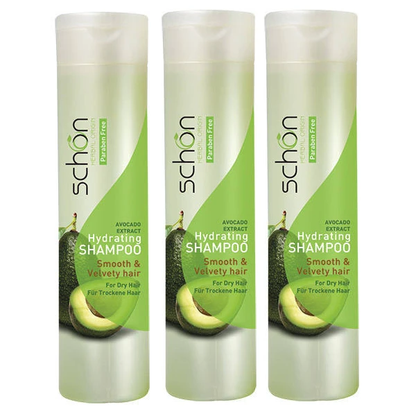 شامپو مو شون مدل Avocado  حجم 400 میلی لیتر مجموعه 3 عددی