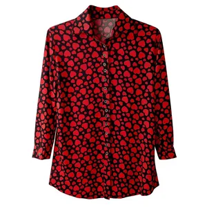 مانتو شومیزی زنانه مدل قلب کد 0075