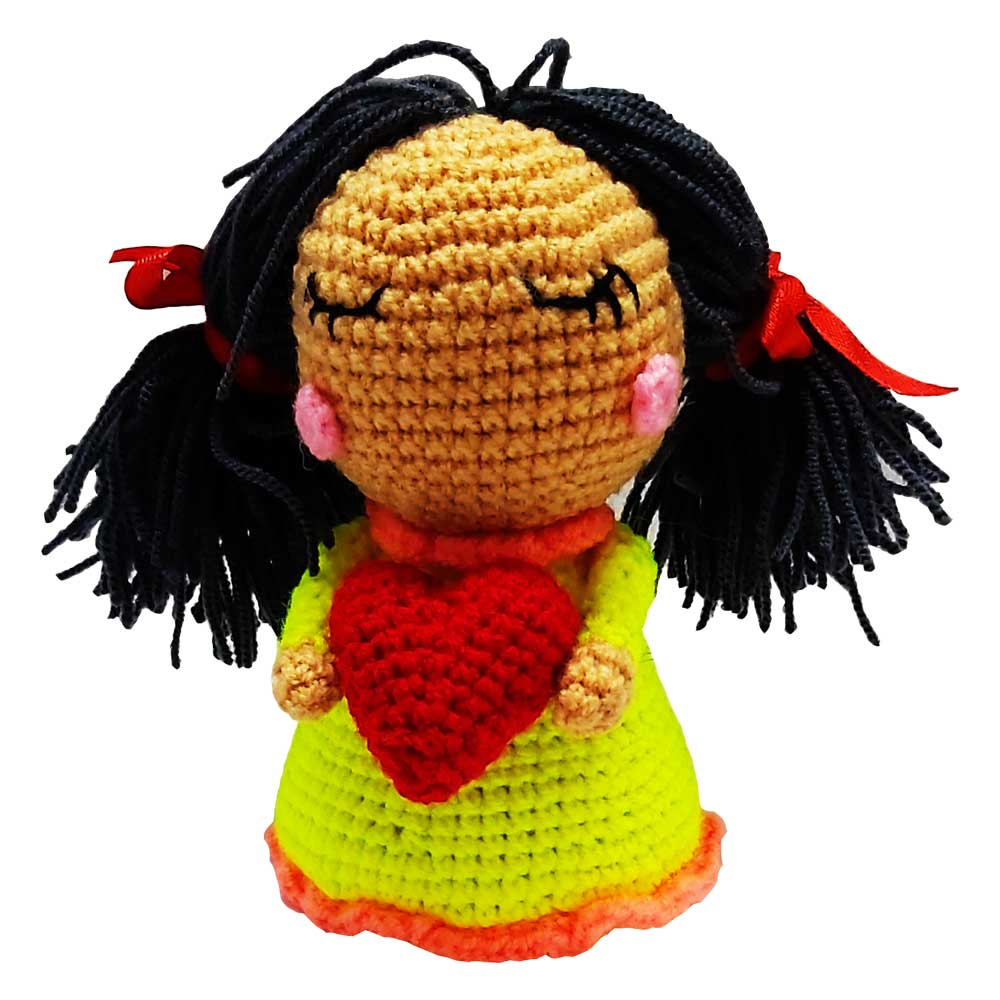 عروسک بافتنی طرح دختر کد 20