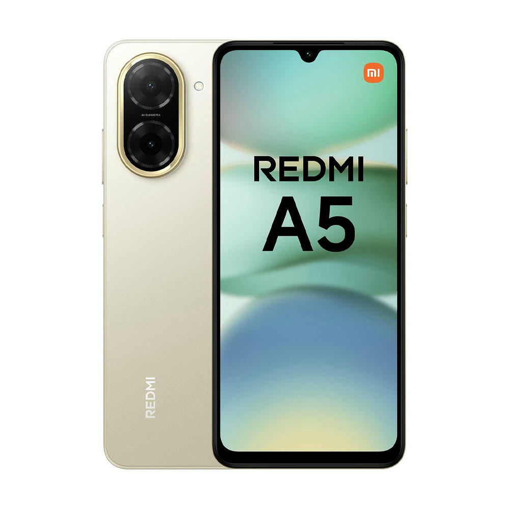گوشی موبایل شیائومی مدل Redmi A5 دو سیم کارت ظرفیت 128 گیگابایت و رم 4 گیگابایت - نسخه به همراه شارژر - به همراه یک عدد قاب، محافظ صفحه نمایش و محافظ لنز دوربین