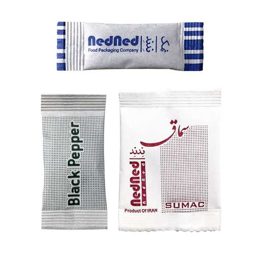  پک تکنفره سماق و نمک و فلفل سیاه ندند بسته 80 عددی