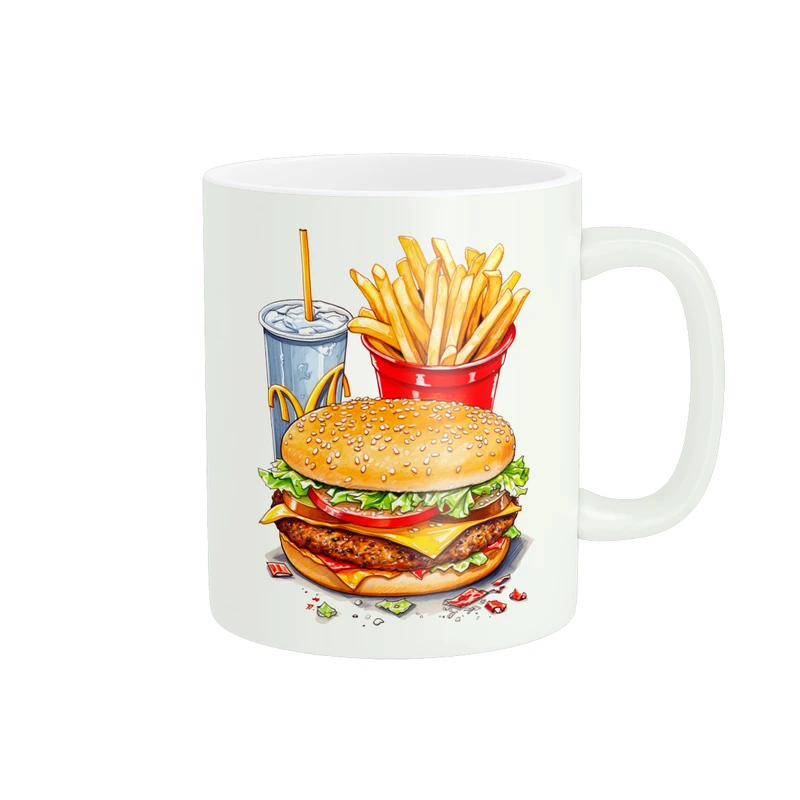 ماگ پاد آفرین طرح فست فود کد 751