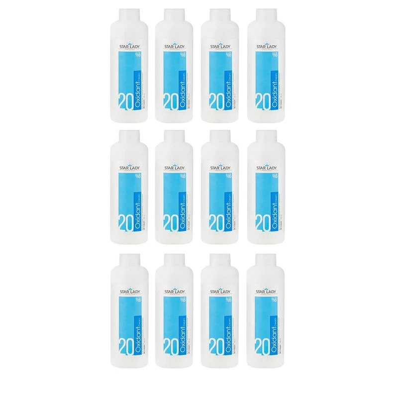 کرم اکسیدان استارلیدی مدل 1 شش درصدی حجم 180 میلی لیتر مجموعه 12 عددی