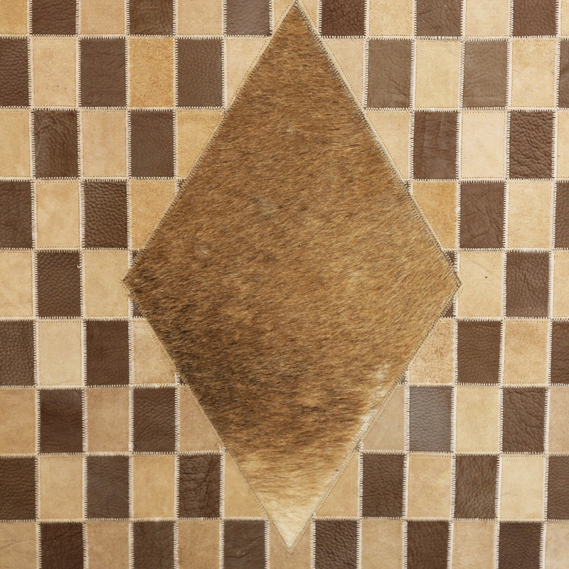 کلاژ فرش چرم و پوست مدل LFR015