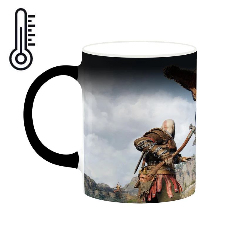 ماگ حرارتی کاکتی طرح گاد آف وار God Of War مدل mgh40580