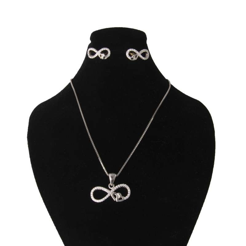 نیم ست نقره زنانه کد 67036