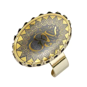 انگشتر زنانه مدل حدید محمد ص و ماشاءالله کد 8487