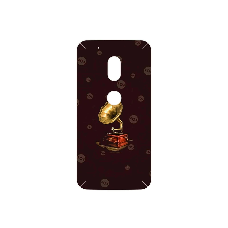 برچسب پوششی ماهوت مدل Gramophone Nostalgia مناسب برای گوشی موبایل موتورولا Moto G4 Play