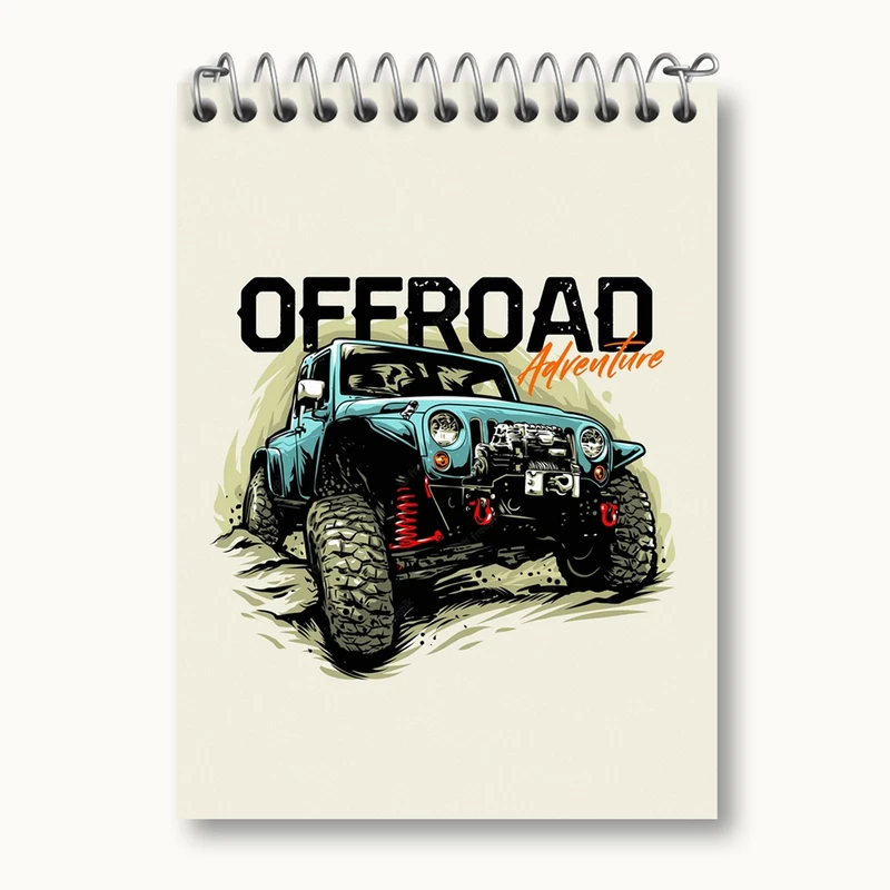 دفتر یادداشت 50 برگ خندالو مدل آفرود Off Road کد 26306