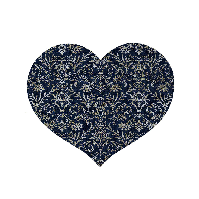 پادری مدل قلب طرح کلاسیک کد 5870 سایز 90x90 سانتی متر 