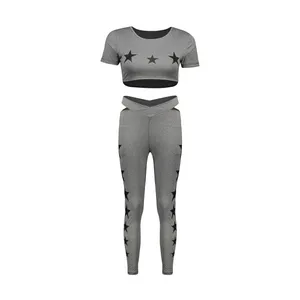  ست نیم تنه و لگینگ ورزشی زنانه کد Mhr-4563