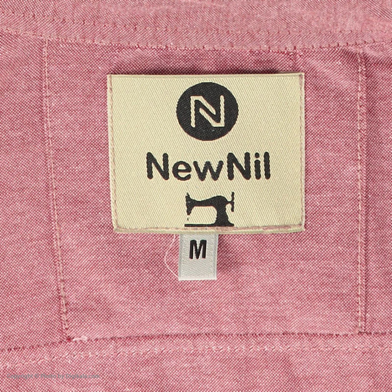 پیراهن آستین بلند مردانه نیو نیل مدل PM3-pink -  - 6