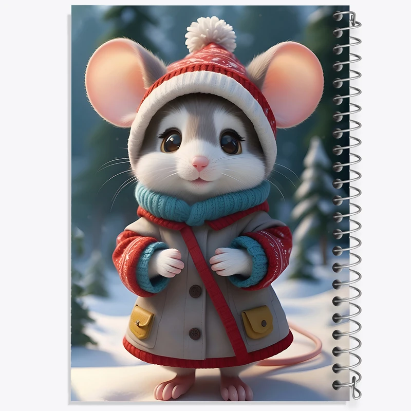 دفتر مشق 50 برگ خندالو طرح موش بامزه کد F7841