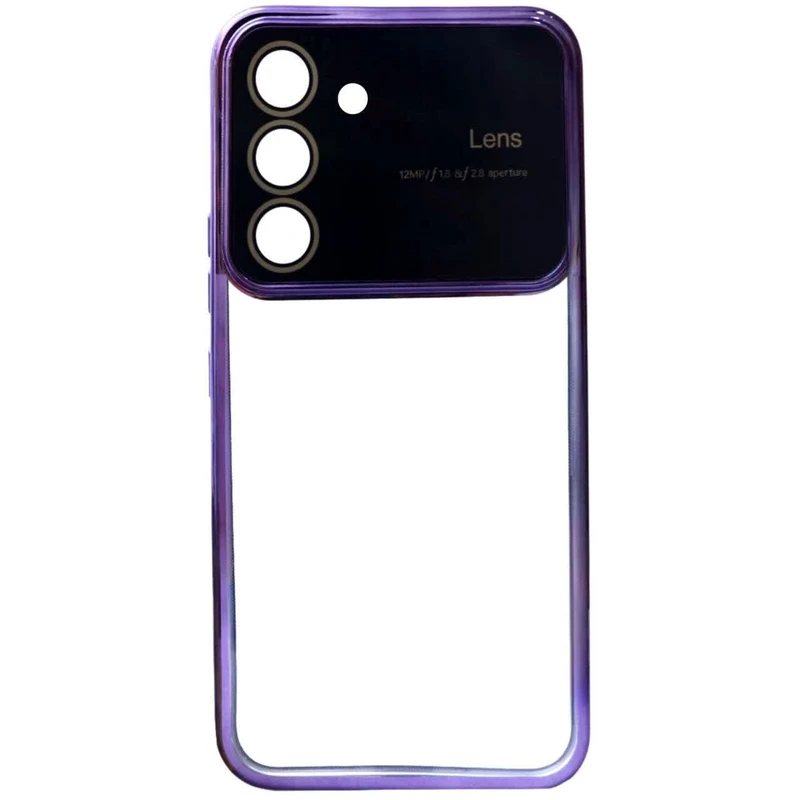 کاور قاب آوش طرح لنس مدل شفاف کد 04 مناسب برای گوشی موبایل سامسونگ GALAXY A34