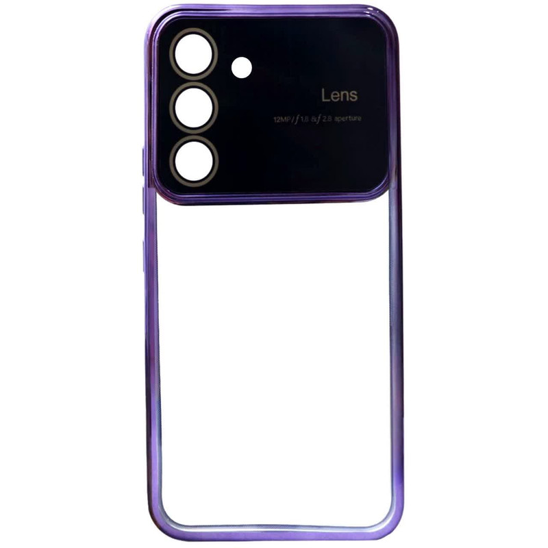 کاور قاب آوش طرح لنس مدل شفاف کد 04 مناسب برای گوشی موبایل سامسونگ GALAXY A54