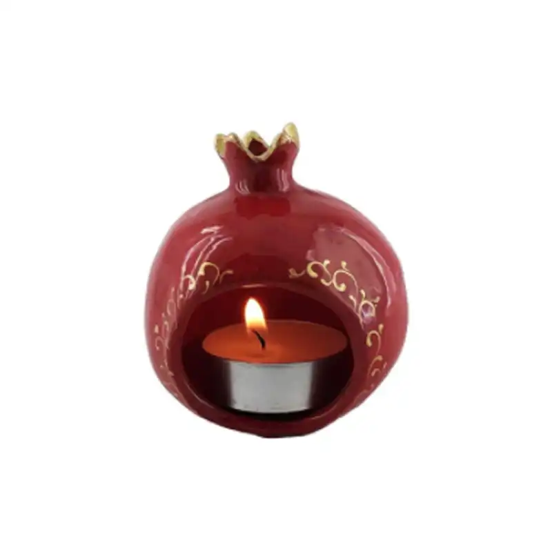 جاشمعی سفالی طرح انار مدل k