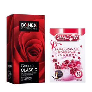 کاندوم بونکس مدل General Classic بسته 12 عددی به همراه کاندوم شادو مدل Pomegranate بسته 12 عددی