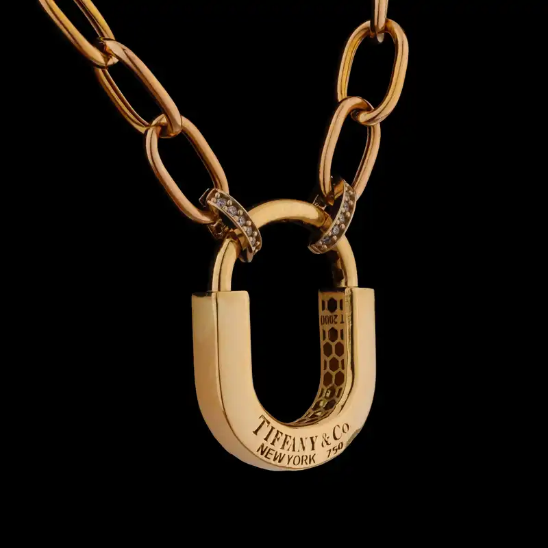 گردنبند طلا 18 عیار زنانه تاج مدل 1161