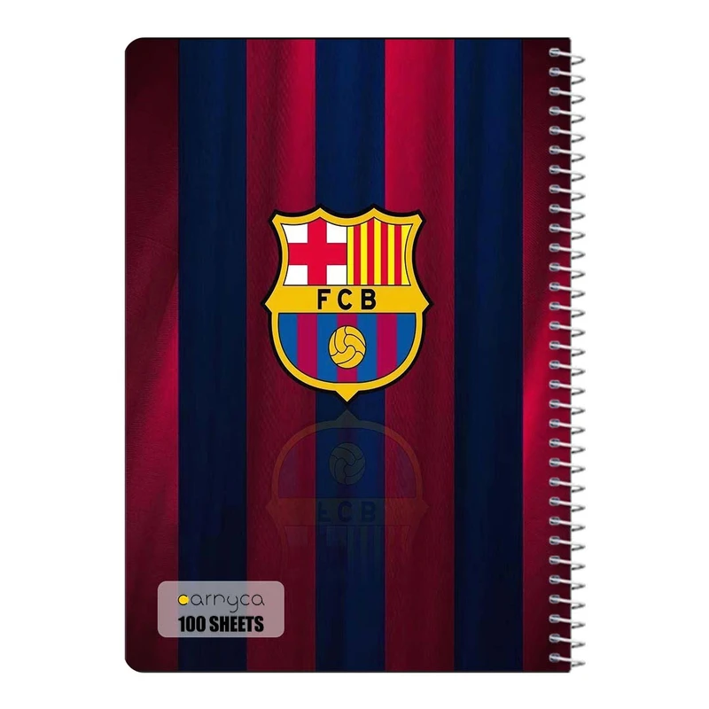 دفتر شطرنجی 100 برگ سیمی کارنیکا طرح بارسلونا Barcelona کد 52811