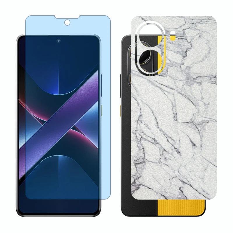 محافظ صفحه نمایش آنتی بلو گلس مدل Together مناسب برای گوشی موبایل شیائومی Poco X7 Pro به همراه برچسب پوششی پشت گوشی