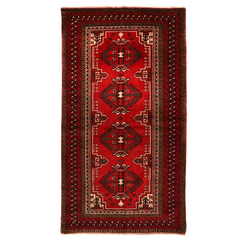 فرش قدیمی دستباف دو متری مدل ترکمن کد 4101129