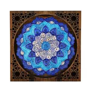 بشقاب میناکاری مسی کد B25-g3