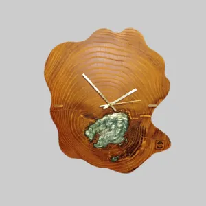 ساعت دیواری مدل چوبی روستیک کد 005