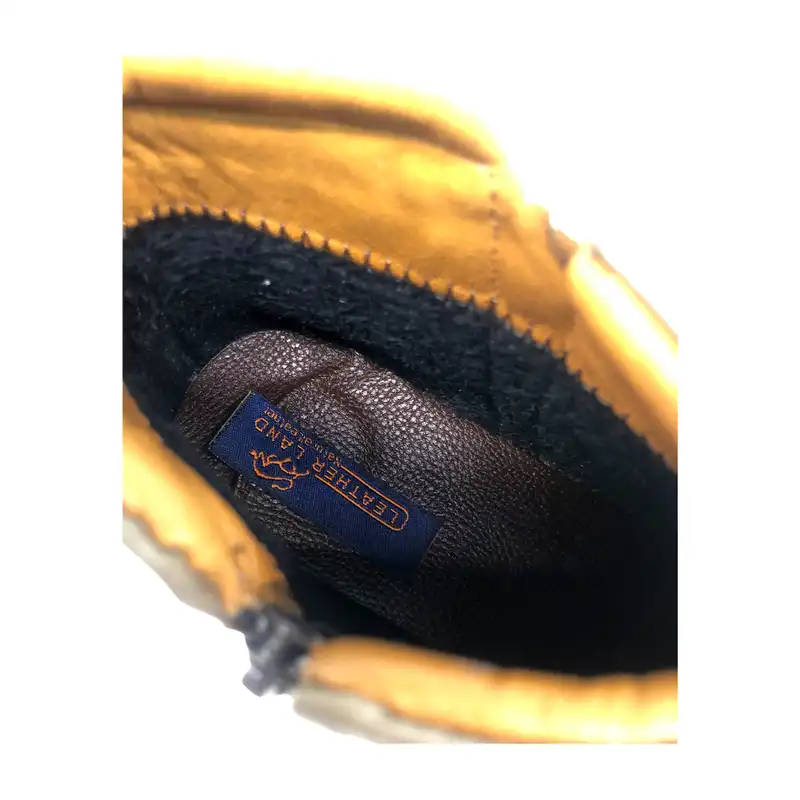 نیم بوت زنانه سرزمین چرم کد 5243 رنگ عسلی