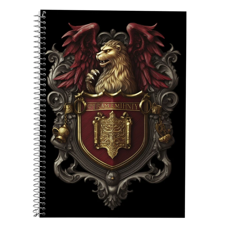 دفتر زبان 50 برگ مدوپد مدل دوخط طرح هری پاتر harrypotter کد DF10359