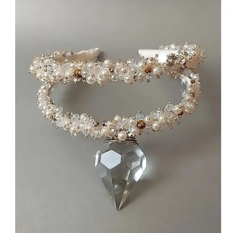 صندل زنانه مدل مجلسی به همراه تل مو