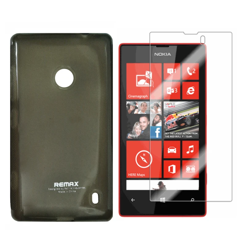کاور ریمکس مدل PUDDING مناسب برای گوشی موبایل نوکیا Lumia 520 به همراه محافظ صفحه نمایش