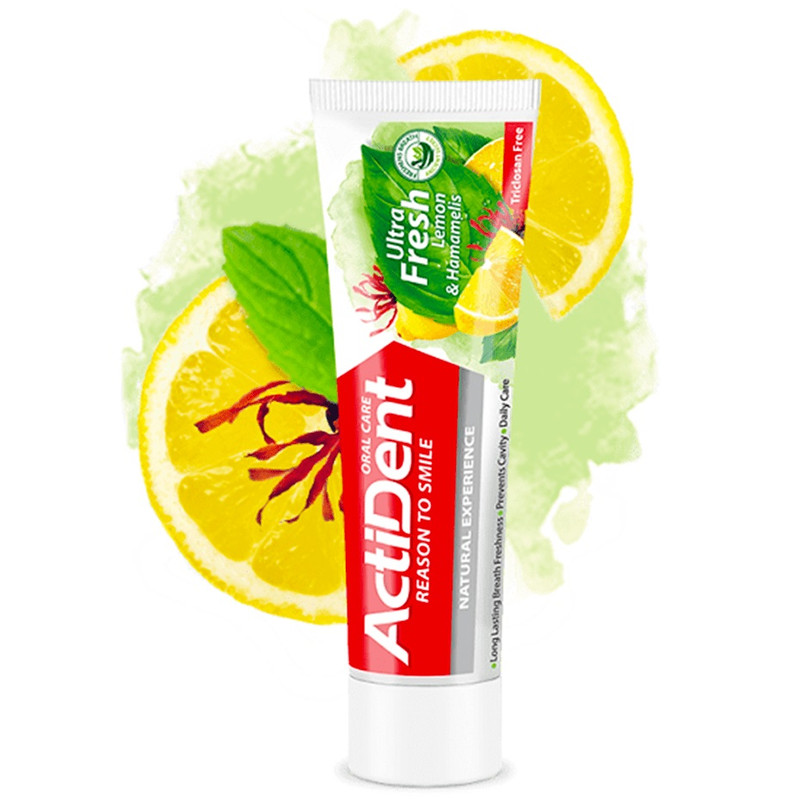 خمیر دندان اکتیدنت مدل Ultra Shine -Ultra Fresh  وزن 100 گرم بسته 2 عددی