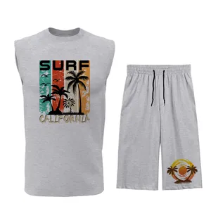 ست تاپ و شلوارک مردانه مدل C082G