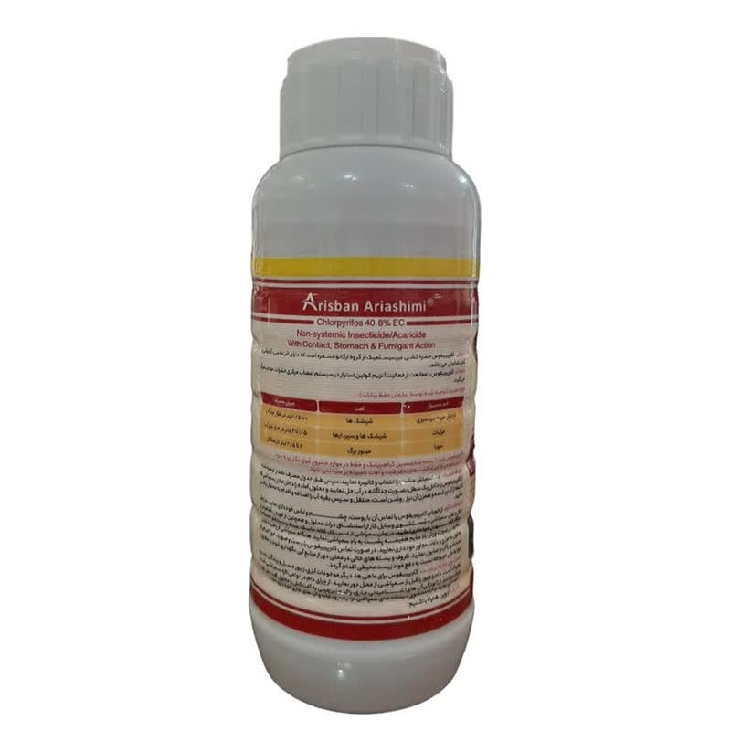 حشره کش کلرپیریفوس آریاشیمی مدل دورسبان حجم 500 میلی لیتر