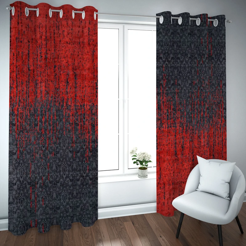 پرده مدل چاپی هازان سایز 300×150 سانتی متر 