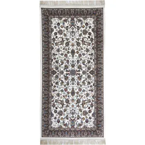 فرش ماشینی فرش مارکت تریتا مدل کناره راهرویی افشان کد FM 700 58 زمینه کرم 