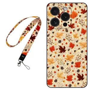 Megafone Fall 0017 Cover For Apple iPhone 15 Pro Mobile Neckband