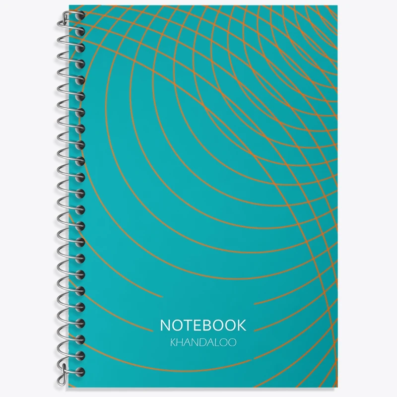 دفتر زبان 50 برگ خندالو مدل سه خط طرح مدرن کد N111