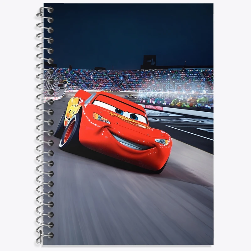 دفتر زبان 50 برگ خندالو مدل دو خط طرح ماشین ها کد N4465