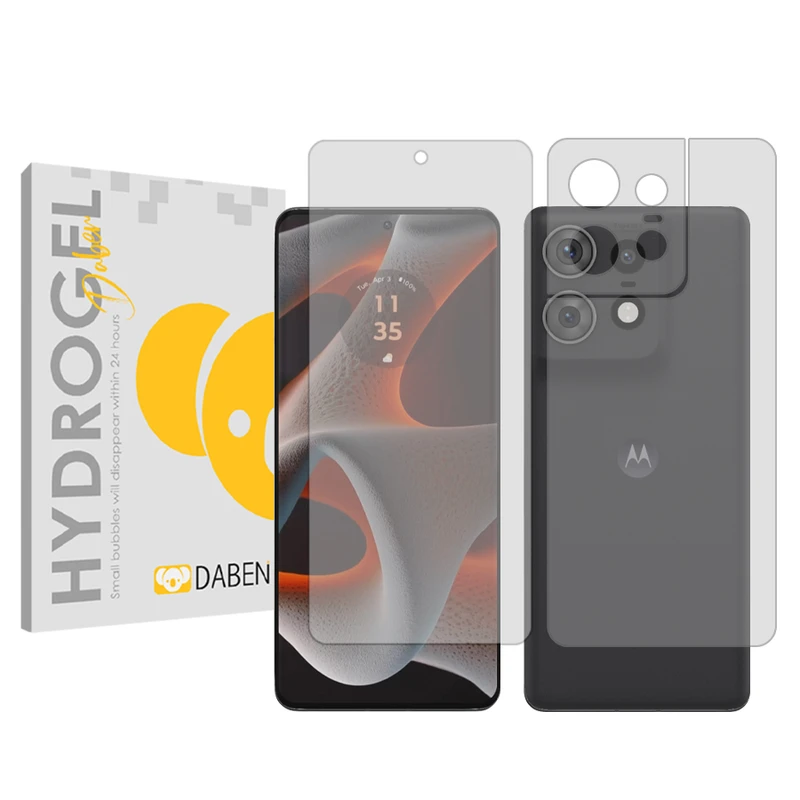 محافظ صفحه نمایش شفاف دبن مدل Tough مناسب برای گوشی موبایل موتورولا Edge 50 Pro به همراه محافظ پشت گوشی