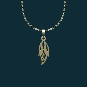 گردنبند طلا 18 عیار زنانه مدوپد مدل هندسی کد BB2-1-1069