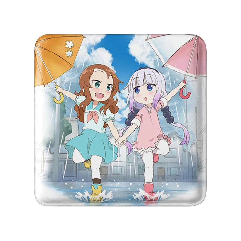 پیکسل خندالو طرح سایکاوا و کانا انیمه اژدهای خدمتکار کوبایاشی مدل مربعی کد 36317