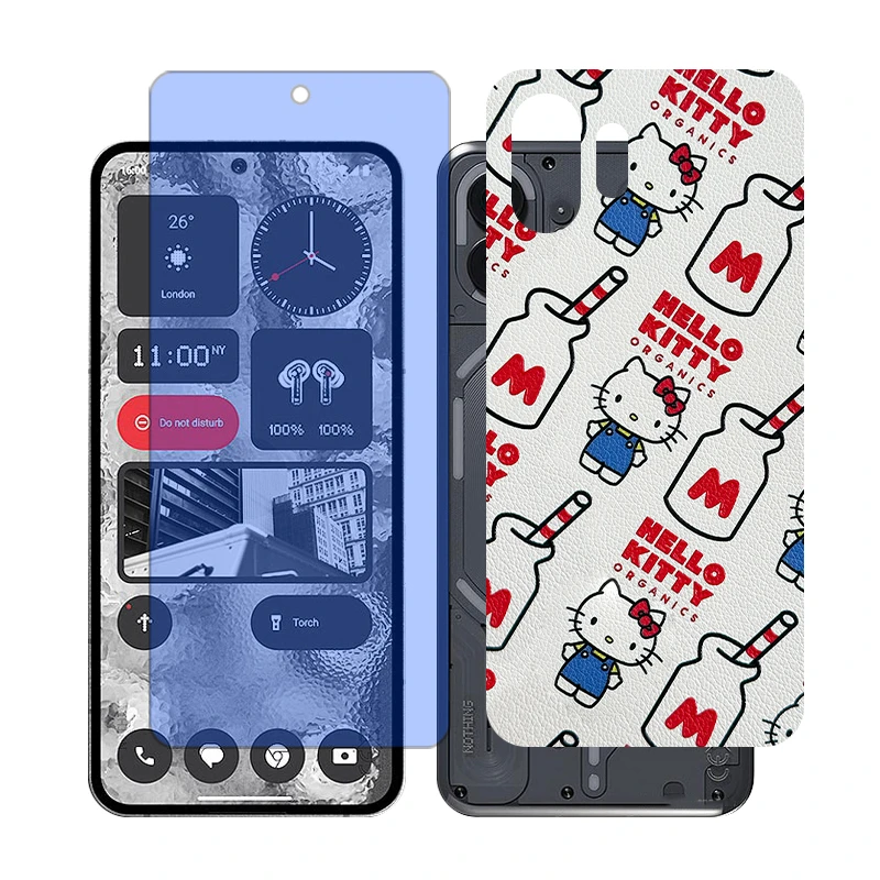 محافظ صفحه نمایش بلو کات گلس مدل Together مناسب برای گوشی موبایل ناتینگ 2 Phone به همراه برچسب پوششی پشت گوشی