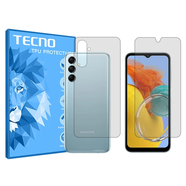 محافظ صفحه نمایش شفاف تکنو  مدل HyGEL مناسب برای گوشی موبایل سامسونگ Galaxy M14 به همراه محافظ پشت گوشی