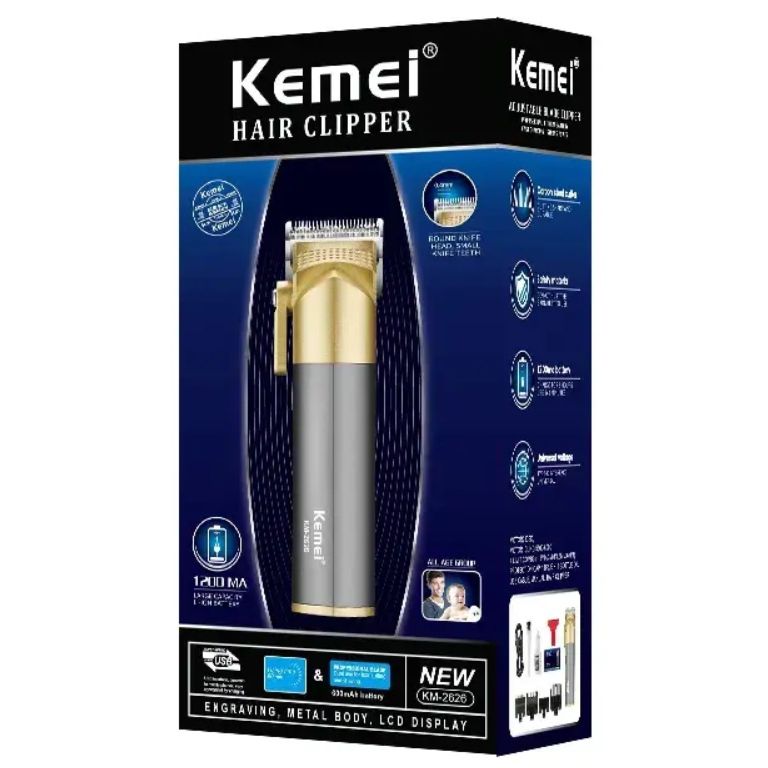 ماشین اصلاح موی سر و صورت شارژی کیمی مدل KM-2626 -  - 9