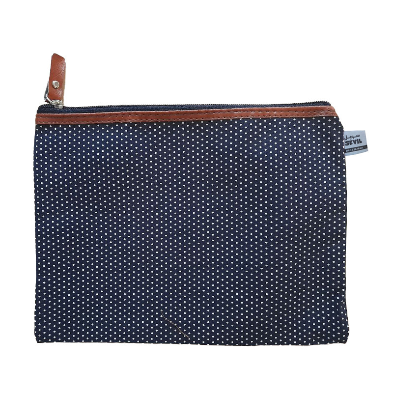 پوشه سویل مدل زیپ دار طرح خالدار کد SE-18 پوشه سویل مدل زیپ دار طرح خالدار کد SE-18