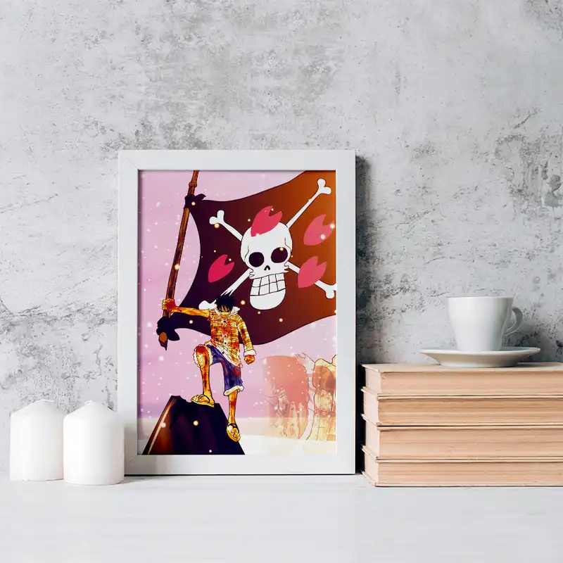 تابلو خندالو مدل لوفی انیمه وان پیس One Piece کد 17295