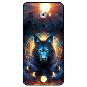 Megafone Wolf and Moon 8006 Cover For Samsung Galaxy C9 Pro