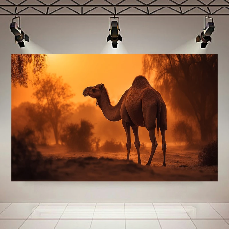 پوستر پارچه ای طرح مخمل شتر مدل طبیعت بکر کد AR305155